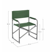 Set 6 scaune gradina verzi Olbia 56x47x80 cm