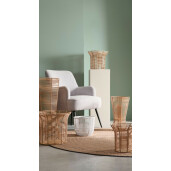 Covor iuta natur negru Ankit 180 cm