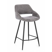 Set 2 scaune bar negru gri Florence 50x50x97 cm