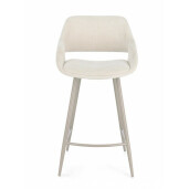 Set 2 scaune bar bej ivoire Florence 50x50x97 cm