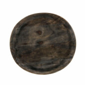Masuta otel negru lemn maro Zainab 40x35 cm