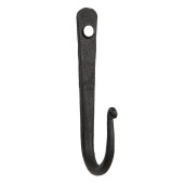 Cuier de perete din fier negru 1x4x11 cm