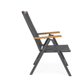 Set 4 scaune recliner gradina Niagara 55x68x109h