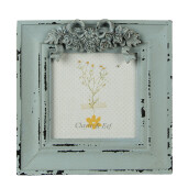 Rama foto perete, masa mdf verde vintage 16x2x17 cm, 10x10 cm