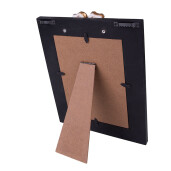 Rama foto de perete, masa mdf negru auriu 20x3x25 cm, 13x18 cm