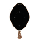 Rama foto perete textil roz polirasina aurie 22x2x31 cm, 10x15 cm