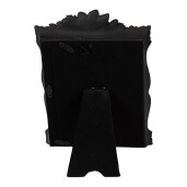 Rama foto masa, perete polirasina neagra aurie 15x3x22 cm, 10x15 cm