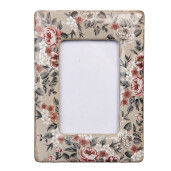 Rama foto masa, perete ceramica multicolora 13x2x18 cm / 9x13 cm