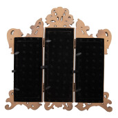 Rama foto de masa polirasina bej 31x2x30 cm / (4)7x9 cm (2) Ø 6 cm