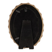 Rama foto masa, perete polirasina neagra aurie 16x2x21 cm / 10x15 cm