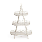 Raft 3 polite otel alb Lexi 54x27x88h