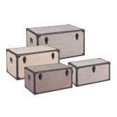 Set 4 cufere depozitare Riley 51x28x26h; 58x32x30h; 65x36x34h; 72x40x38h