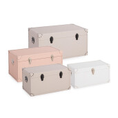 Set 4 cufere depozitare Merryn 51x28x26h; 58x32x30h; 65x36x34h; 72x40x38h