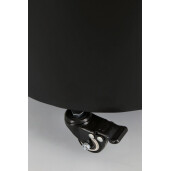 Set 3 suporturi ghivece flori otel negru Haik Ø25x32h; ø30x37h; ø35x42h
