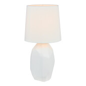 Veioza ceramica alba Qenny 16x16x32 cm.