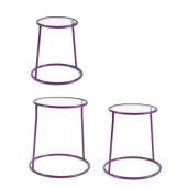 Set 3 masute mov Magia Ø48,5x52h; ø44x48h; ø40x42,5h