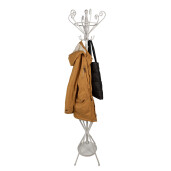 Cuier pardoseala metal alb 50x50x180 cm