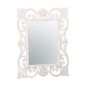 Oglinda perete mdf alb 59,5 x 79,5 cm