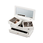 Cutie bijuterii mdf alb 30 x 15 x 17 cm