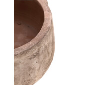Set 3 ghivece flori teracota maro Minh Ø25x12h; ø35x16h; ø47x22h