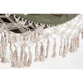 Hamac bumbac poliester alb verde Eldoris 200x100 cm