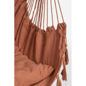 Hamac suspendabil poliester bumbac caramiziu Juan 100x130h