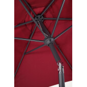 Umbrela gradina gri rosu Khalife Ø270x235h