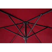 Umbrela gradina gri rosu Khalife Ø270x235h