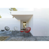 Masuta otel textil negru Parker Ø50x50h 