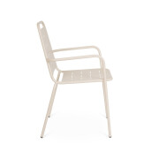 Set 6 scaune gradina otel Yara 50x57.5x87h
