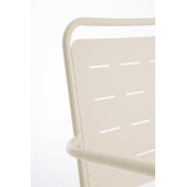 Set 6 scaune gradina otel Yara 50x57.5x87h
