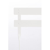 Set mobilier gradina otel alb Austin 41x46x80h (x2); :ø60x71h