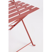Set mobilier gradina otel caramiziu Austin 41x46x80h (x2); ø60x71h