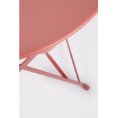 Set mobilier gradina otel caramiziu Austin 41x46x80h (x2); ø60x71h