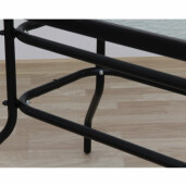 Masa gradina sticla securizata otel Demat 120x70x70 cm 