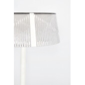 Veioza cu led otel alb Caral Ø15,4x36,5h