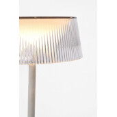 Veioza cu led otel alb Caral Ø15,4x36,5h