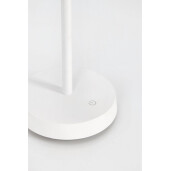 Veioza cu led otel alb Caral Ø15,4x36,5h