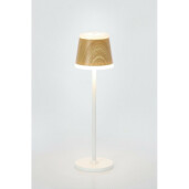 Veioza cu led otel alb polipropilena natur Ø11x38,5h