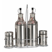 Set oliviera otel si sticla 26 x 7 x. 24,5 cm