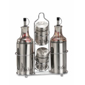 Set oliviera otel si sticla 21 x 7,5 x 24,5 cm