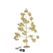 Copac decorativ auriu cu leduri Glint Ø42×90h