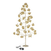Copac decorativ auriu cu leduri Glint Ø70×150h