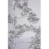 Copac decorativ argintiu cu leduri Glint Ø42×90h