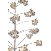 Copac decorativ argintiu cu leduri Glint Ø70×150h