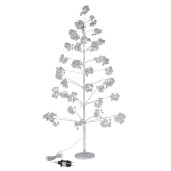 Copac decorativ argintiu cu leduri Glint Ø70×150h