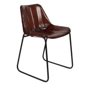 Scaun fier piele 46x48x79 cm