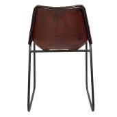 Scaun fier piele 46x48x79 cm