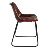 Scaun fier piele 46x48x79 cm