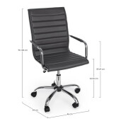 Scaun birou rotativ, pivotant Perth 46x54x90/100h